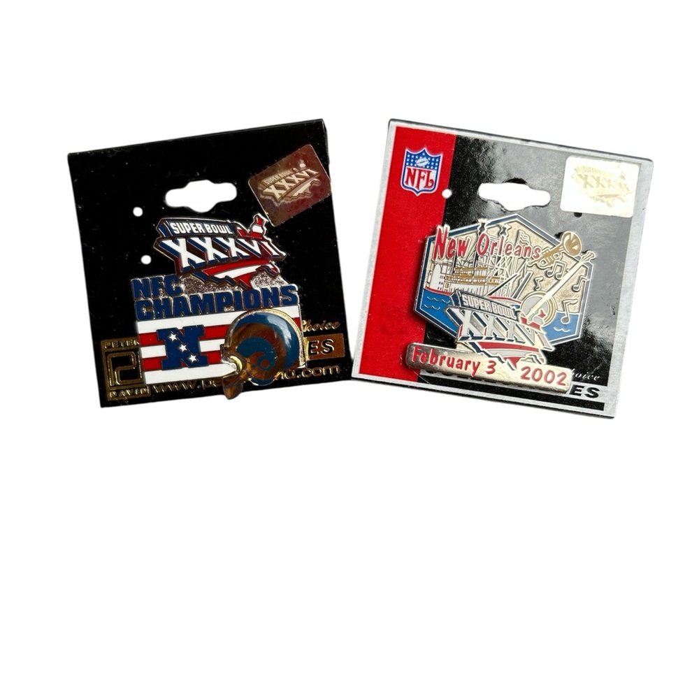 Superbowl Pins XXXVI Lot 2 New Orleans 2002